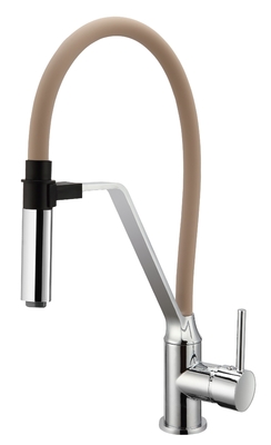 CONNE ดึงออก Kitchen Mixer Faucet Faucet แบบตั้งโต๊ะ Magnetic Light Brown Tube