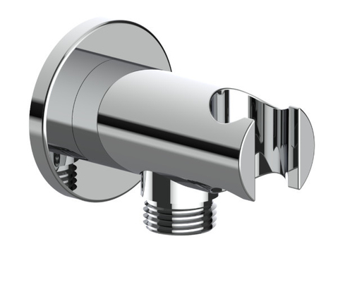 ชิ้นส่วนอะไหล่ฝักบัวอาบน้ำป้องกันการกัดกร่อน Chrome Finish ฝักบัวท่อ Wall Outlet