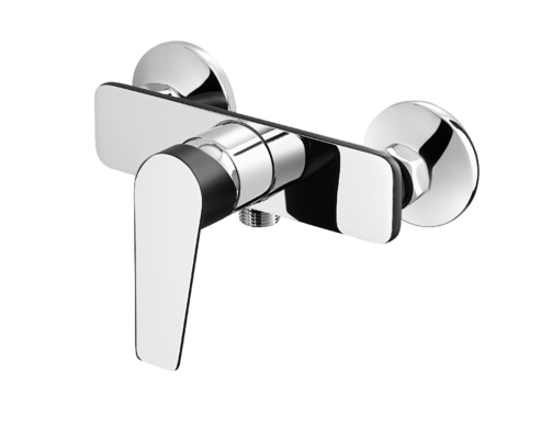 ก๊อกน้ำฝักบัวอาบน้ำผสมทองเหลืองคุณภาพสูง 2 สี Chrome/Black