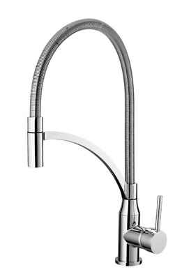 Spiral Spring 360° Swivel Kitchen Mixer Faucet 35mm Cartridge ป้องกันรอยขีดข่วน