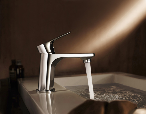 ก๊อกน้ำอ่างล้างหน้าเซรามิคขนาด 35 มม. Chrome Bathroom Sink Taps Anti Rust