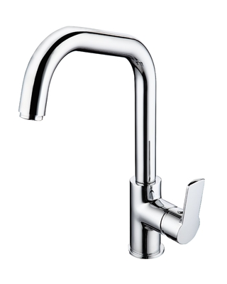 อ่างล้างหน้าแบบหมุนได้มั่นคงก๊อกน้ำอ่างล้างหน้าแบบโมเดิร์น One Hole Bar Sink Faucet