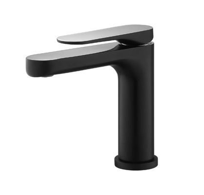 Matt black&amp;chrome ก๊อกน้ำอ่างล้างหน้า 25mm Faucet ตลับเซรามิก