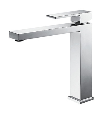 ก๊อกเดี่ยวอ่างล้างหน้า Faucet ตัวสูง ก๊อกน้ำห้องน้ำโครเมียม