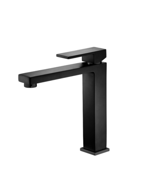 Deck Mount Matte Black Vessel Sink Faucet ก๊อกน้ำสำหรับห้องสุขาร่างกายสูง