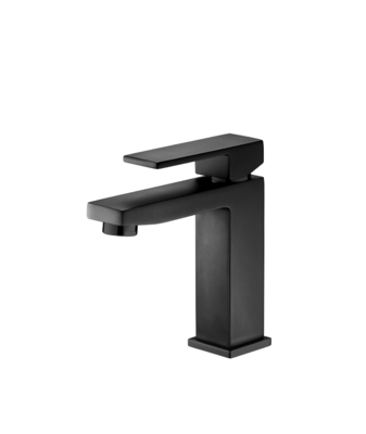อ่างล้างหน้าก๊อกน้ำอ่างล้างหน้าแบบกันรอยลายนิ้วมือ Matte Black Sink Tap
