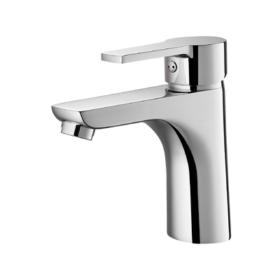 ขัดเงา 3 หลุมห้องน้ำ Vanity Faucets Washroom Water Tap ต้านทานการกัดกร่อน
