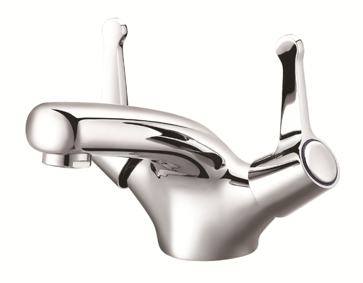 Antirust 2 Handle Single Hole ห้องอาบน้ำ Faucet ก๊อกเดี่ยวอ่างล้างหน้าคู่