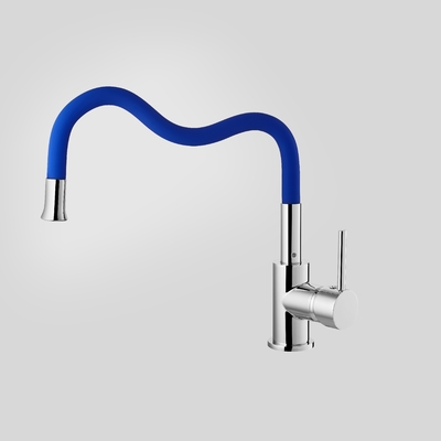 Alterable Spout 1 Handle Deck Mount Kitchen Faucet อ่างล้างจานแบบยืดหยุ่น Tap