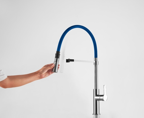 2 โหมดสเปรย์ Magnetic Docking Kitchen Faucet ซิลิโคน ท่อ 360 Rotate Kitchen Tap
