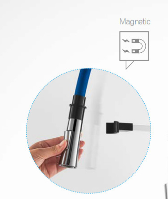 2 โหมดสเปรย์ Magnetic Docking Kitchen Faucet ซิลิโคน ท่อ 360 Rotate Kitchen Tap
