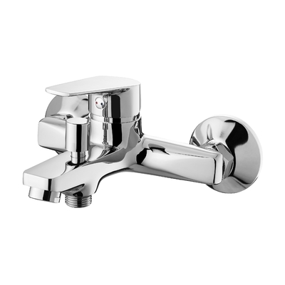 2 ฟังก์ชั่น Chrome อ่างอาบน้ำและฝักบัว Faucet ขัดเงา