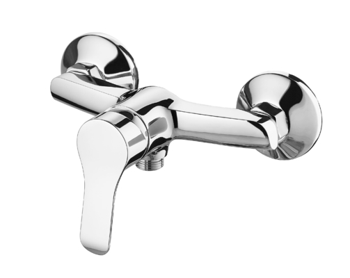 0.5 บาร์อ่างอาบน้ำติดฝักบัวมิกเซอร์ตลับเซรามิกก้านเดี่ยวติดผนัง Faucet