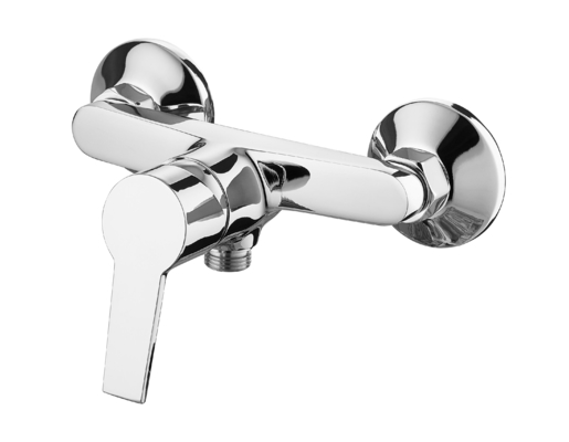 2 In One Wall Mixer ฝักบัว Chrome Taps สวิตช์ควบคุมท่อประปาแบบแมนนวล