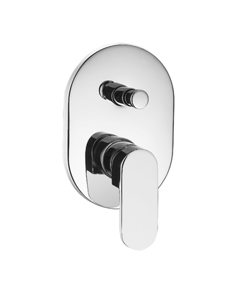 OEM Embedded Wall Mounted Mixer Tap ห้องอาบน้ำ ฝักบัวก้านโยกเดี่ยว