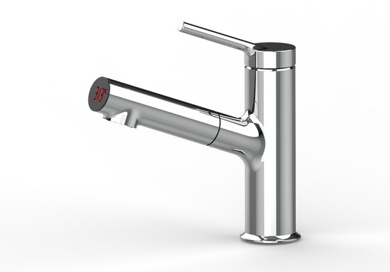 ดึงก๊อกอ่างล้างหน้าแสดงผลแบบดิจิตอลออก ก๊อกผสมแบบก้านโยกเดี่ยว Bathroom for Sink